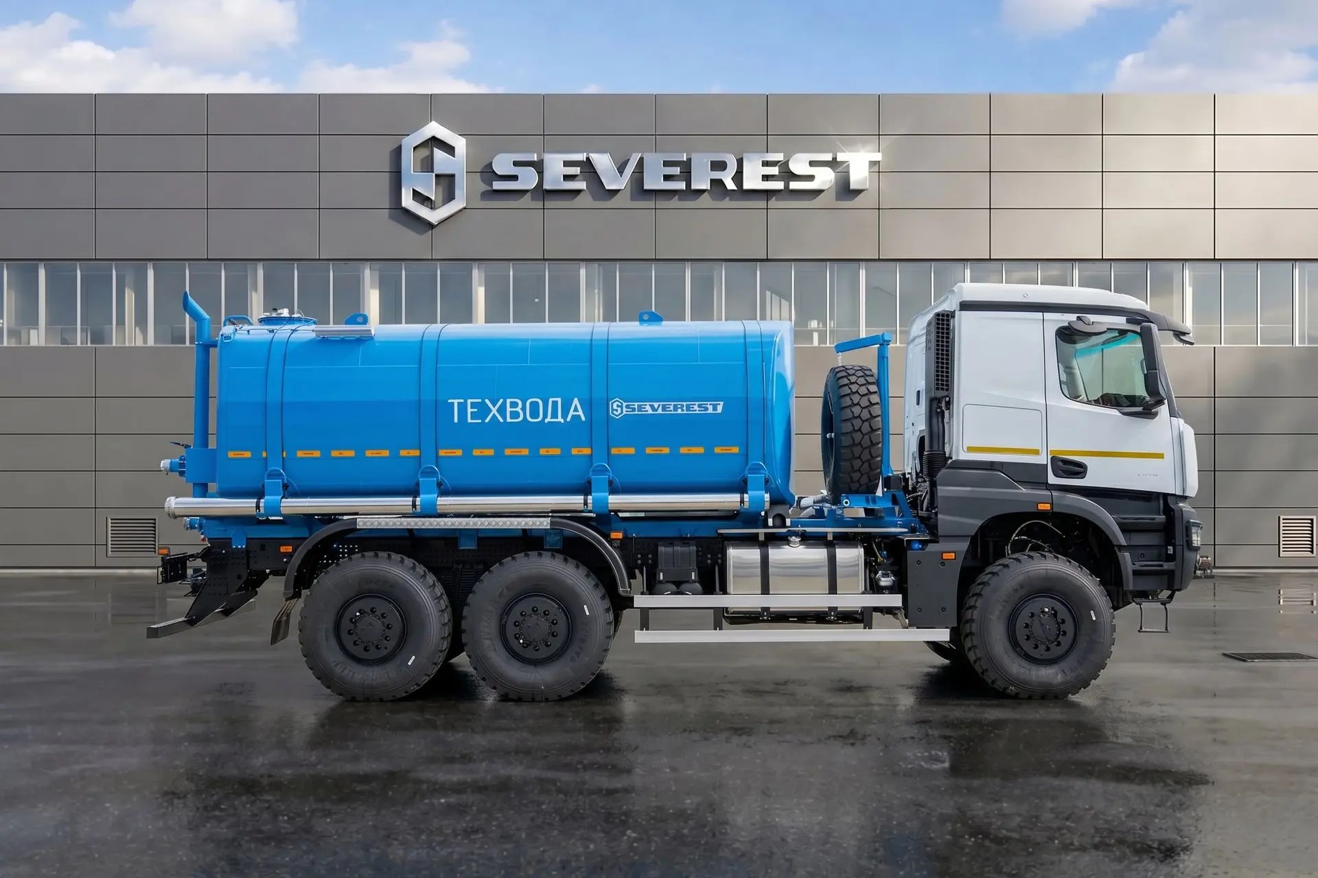 Вы сейчас просматриваете Создана новая автоцистерна для технической воды на шасси КАМАЗ-65659